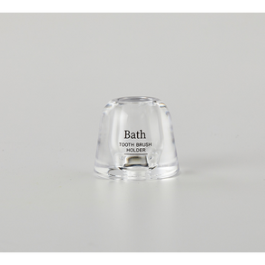 모던하우스 1인용 BATH칫솔꽂이_CLEAR BG0722027, L4.2XW4.2XH4.5CM, 투명, 1개