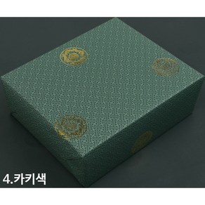 리본리에 전통 명절 선물 포장지 레자크지 10장, 1개, 양면금박와당 카키색[5장]