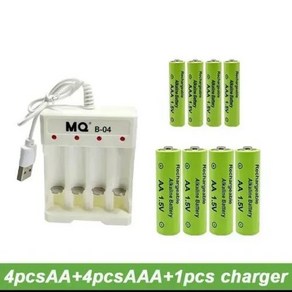 1.5V 충전식 배터리 AA3800 AAA3000 mAh 신형 AA 충전기 알카라인 기술 리모컨 장난감 컴퓨터 등, 1개