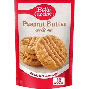 7.2 Ounce (Pack of 1) Peanut-Butte Betty Cocke 7.2 온스(1팩) 땅콩 버터 베티 크로커 땅콩 버터 쿠키 믹스 12개(12)의 2, 1개, 204g