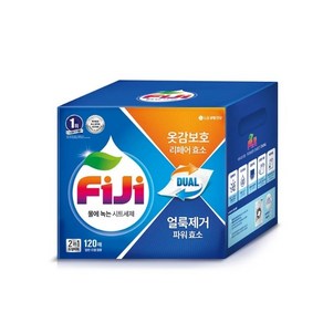 FiJi 피지 물에 녹는 파워업 시트 세제 120매, 120개입, 1개