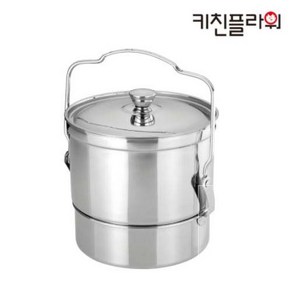 키친플라워 자연애 스테인레스 음식물쓰레기 음식물쓰레기통 스텐짤순이 4.5L, 1개