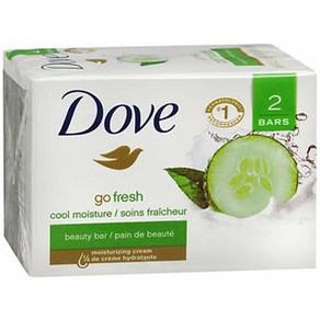 Dove Go Fresh 쿨 모이스처 뷰티 바 2개 x 120.5g4.2온스 [100%정품] 도브