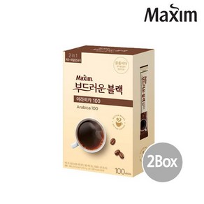 맥심 부드러운 블랙 아라비카 100T x 2개입, 2.8g, 100개입, 6개