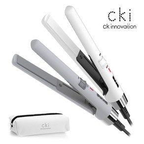 CKI-S722 미니고데기 고데기 휴대용 앞머리 매직기, CKI-S722 화이트 + 파우치, CKI-S722 화이트+파우치