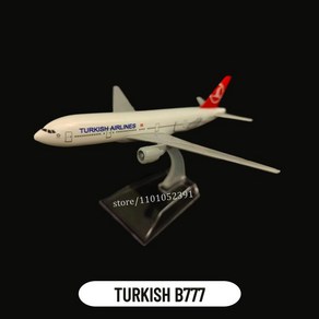 보잉 모형 모델 에어버스 비행기 미니어처 선물 금속 항공기 복제, 1개, 36.140.TURKISH B777