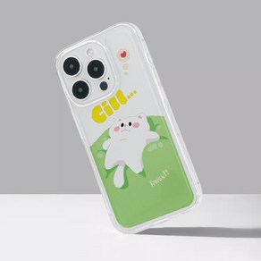 (셀론스타)SP209 릴렉스 캣 클리어 젤리 케이스 아이폰 갤럭시 미니 프로맥스