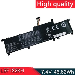 LG X 노트 P210 P220 P330 P210-GE30K P210-GE25K GE20K GE2PK 북 배터리 LBF122KH 7.4V 46.62Wh, 한개옵션0