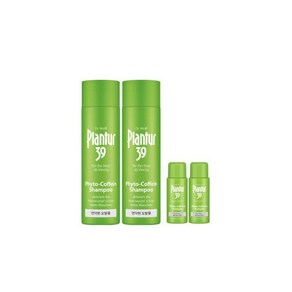 플란투어 39 파이토 카페인 샴푸 250ml(가는모발용)X2 (+샴푸 20ml 2개 증정), 250ml