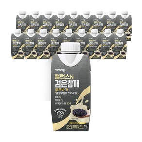 케어웰 밸런스N 검은참깨 로우슈거, 200ml, 18개