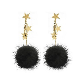 수스다 폼폼 스타 롱 귀걸이 earring 크리스마스 겨울 패션 이어링