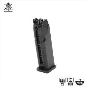 건스토리 VFC Spae Gas Magazine fo Glock19 Gen5 탄창(20발), 1개, 19gen5_m