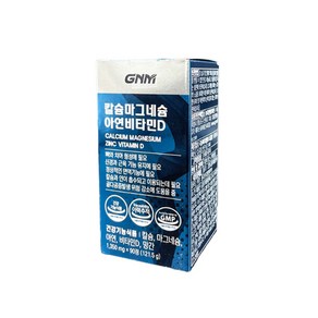 GNM자연의품격 칼슘 마그네슘 아연 비타민D 1350mg x 90캡슐, 90정, 1개