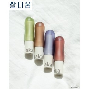 라카 소울 비건 립밤 4colos 택 1, 클리어, 3.9g, 1개