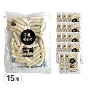 국대떡볶이 떡볶이떡 밀떡 실온보관, 15개, 300g