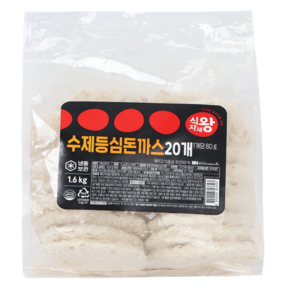 식자재왕 수제등심돈까스 (80gx20ea) 1.6kg, 20개