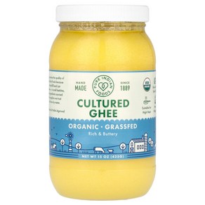 퓨어인디안푸드 발효 기(Cultued Ghee) 방목 & 유기농 15 oz (425 g), 425g, 1개