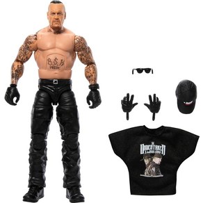 미국 아마존 정품++ Mattel WWE 엘리트 액션 피규어 및 액세서리 시리즈 #107 언더테이커 15.2cm(6인치) 수집용 25개의 관절형 포인트 교체 가능한 손 포함