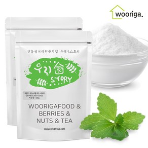 우리가스토리 프리미엄 스위트 스테비아 설탕 가루, 500g, 2개