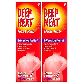 Deep Heat 딥 히트크림 핫크림 머슬 마사지 크림 100g 2개