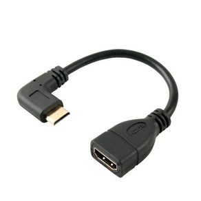 HDMI 케이블 (COMS) HDMI to Mini HDMI 변환젠더(좌향꺽임)/SP932 SP932, 1개