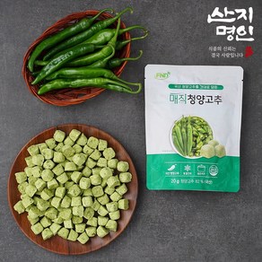 [산지명인] 동결건조 청양고추 간편 큐브형 안심 필수식재료, 2개, 20g