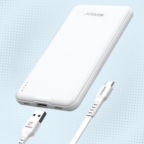 SPEEDY 슬림핏 보조배터리 5000mAh + C타입 케이블