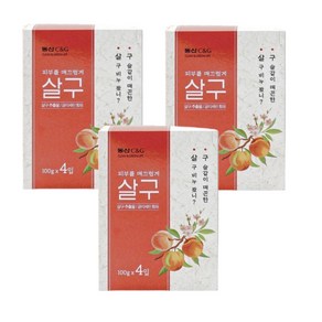 크리오 살구비누(100gx4입) 목욕비누, 100g, 12개