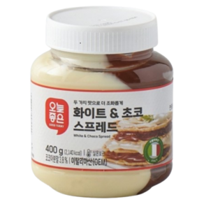 오늘좋은 화이트&초코 스프레드 (400G) 이탈리아산, 1개, 400g