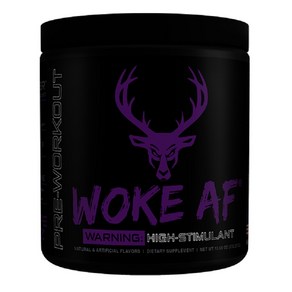 Bucked Up WOKE AF High Stim 프리워크아웃 30서빙, Gape Gainz, 1개, 30s, 369g