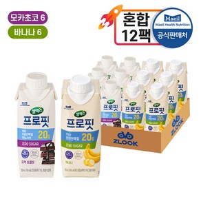 셀렉스 프로핏 (모카초콜릿6+바나나6), 12개, 250ml