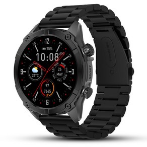 1.43인치 AMOLED 아웃도어 스마트워치 Y7 블루투스 통화가능 SOS 지원 GPS 운동시계, GPS + 블루투스, 39mm, 그래파이트