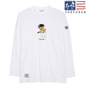 SURFCREW BASEBALL 롱슬리브 S~3XL 긴팔티셔츠 쭉티 남녀공용 남성 여성 남자 여자 라운드