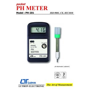 PH-201 PH201 산도측정기 산가측정기 페아측정기 페아미터 페아계측기 페하측정기 PH메타 PH계측기 수소이온측정기 PH측정기 루트론, PH201본체만, 1개