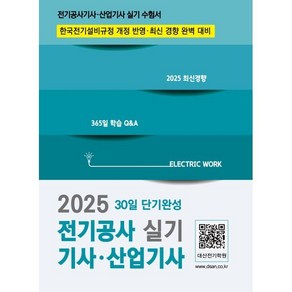 2025 전기공사기사 산업기사 실기 30일 단기완성, 대산전기수험연구원(저), 듀오북스