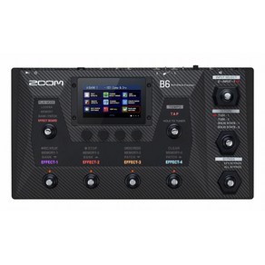 ZOOM 줌 B6 Bass Multi-Effects Pocesso 베이스용 멀티 이펙터, 1개