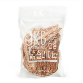 슈퍼츄 강아지 간식 일킬로그램 1kg 가득 담은 닭슬라이스 대용량 간식, 1개