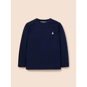 [정품] 빈폴키즈 [BEANPOLE KIDS] [Essential] 수피마 베이직 라운드 티셔츠 네이비 (BI5141UE2R) 트렌디한