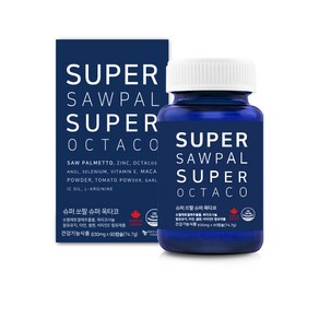 캐나다 쏘팔메토 로르산 115mg 전립선영양제 옥타코사놀 90캡슐 3개월, 1개, 90회분