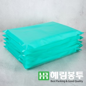 HD택배봉투(민트) 쇼핑몰택배봉투 택배비닐 의류봉투, 40 x 50 + 4