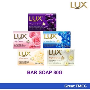 말레이시아 럭스 향 비누 클렌징 민감성 Lux Fagance Ba Soap 80g, 아쿠아 80g x 5개, 5개