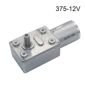 Jgy370 6V/12v24V 샤프트 2pm ~ 375pm 높은 토크 속도 감속기가있는 금속 모터, 12V, 375, 1개