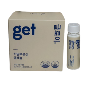 바이너랩 겟글로이 (2주분) 히알루론산 셀레늄 액상형 복숭아맛, 20ml, 14개