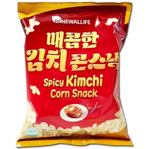 매콤한 김치 콘스낵 맥주 안주 간식, 5개, 50g