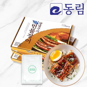 [동림수산] 냉동 손질 민물장어 양념 구이 (1kg) 완제품 / 6미 8미 10미 12미 캠핑 덮밥 초밥 식자재 업소용, 10미+아이스팩1ea, 1개, 1kg