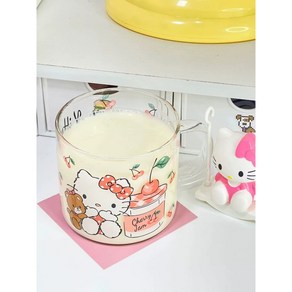 산리오 캐릭터즈 유리컵 470ml, 헬로키티, 1개, 헬로키티