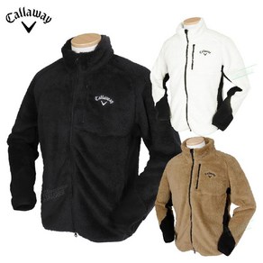 Callaway 골프웨어 남성용 C23217105 플리스 집업 보아 가을 겨울 골프복