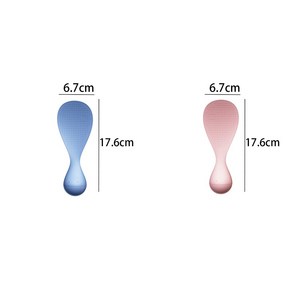 밥주걱 오뚜기 밥풀 밥알 안붙는 오뚝이 스텐딩, 1개, 블루 핑크 세트