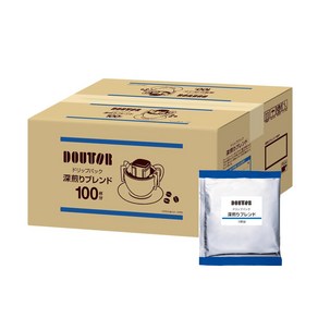 DOUTOR 도토루 커피 드립커피 프렌치로스팅 블랜드 100개입, 1박스