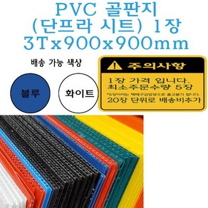 PVC 골판지 900x900 단프라시트 플라베니아 플라스틱 벽면 보호대 엘리베이터 인테리어 공사 바닥 이사, 블루, 1개